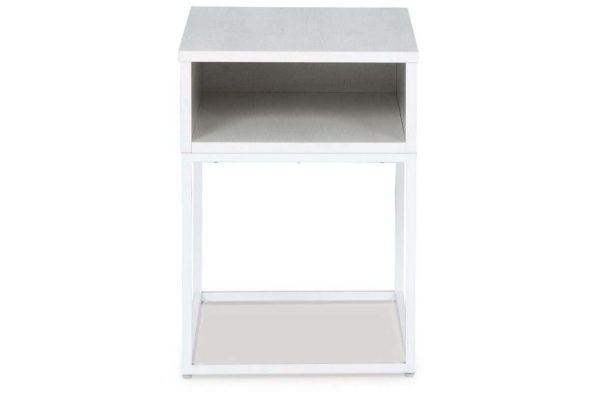 Deznee White Lift-top Coffee Table and 2 End Tables