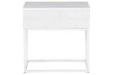 Deznee White End Table