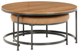 Drezmoore Light Brown/Black Nesting Coffee Table