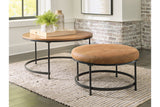 Drezmoore Light Brown/Black Nesting Coffee Table