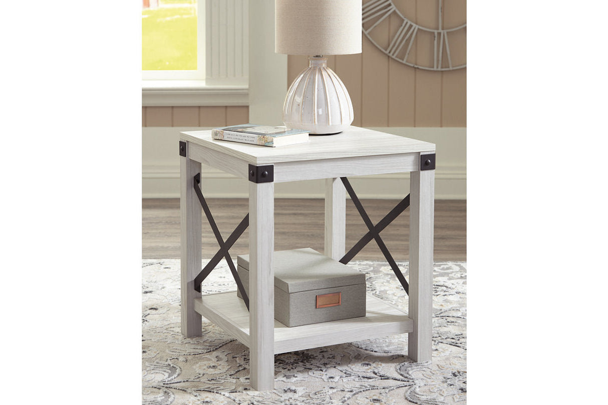 Bayflynn Whitewash End Table