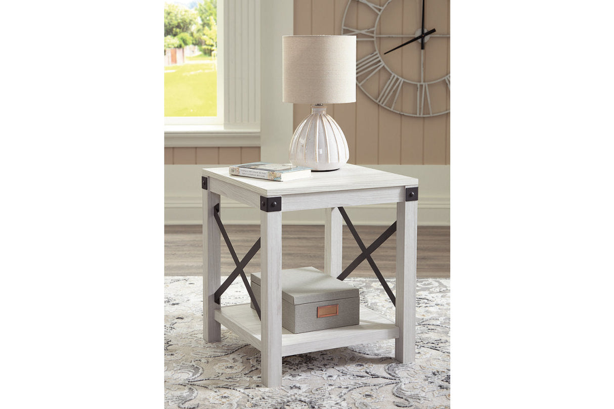 Bayflynn Whitewash Coffee Table and 2 End Tables