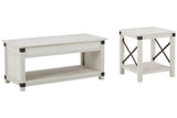 Bayflynn Whitewash Coffee Table and 1 End Table