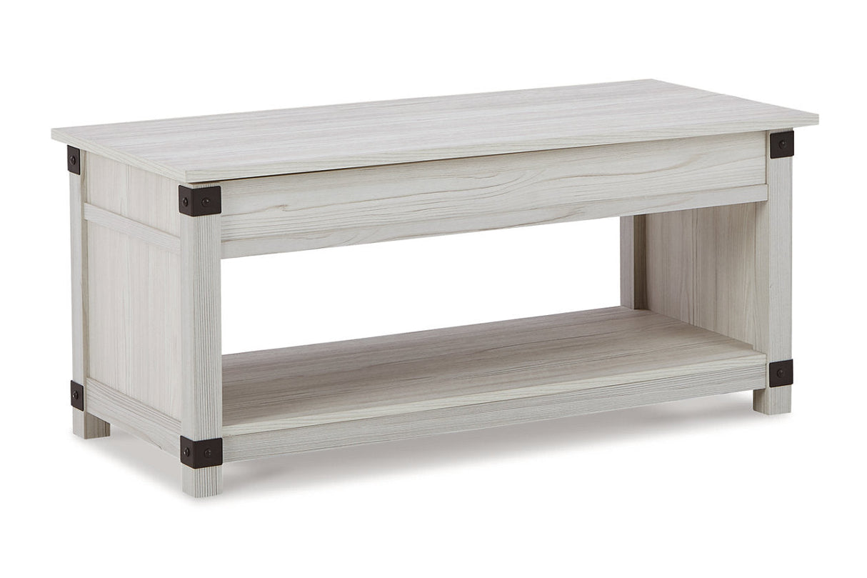 Bayflynn Whitewash Coffee Table and 2 End Tables