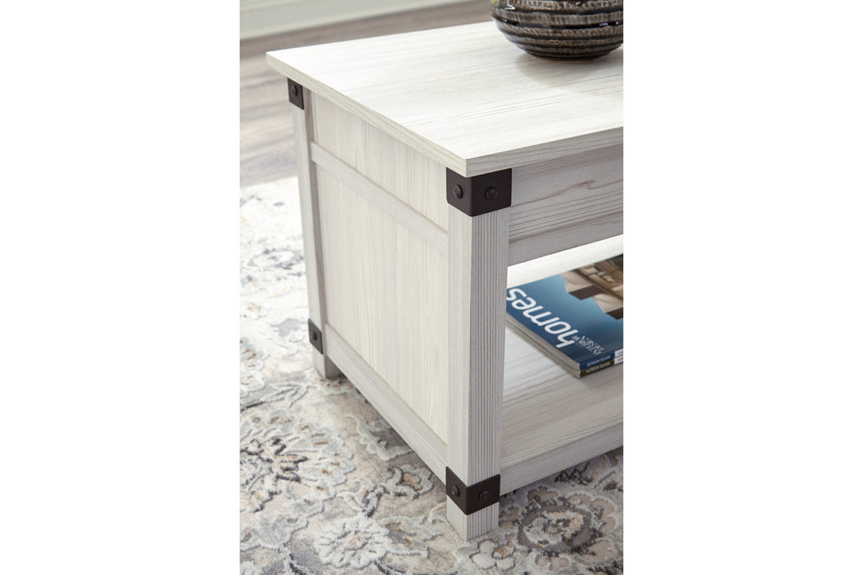 Bayflynn Whitewash Lift-Top Coffee Table