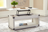 Bayflynn Whitewash Lift-Top Coffee Table