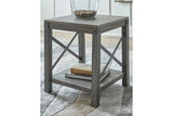 Freedan Grayish Brown End Table