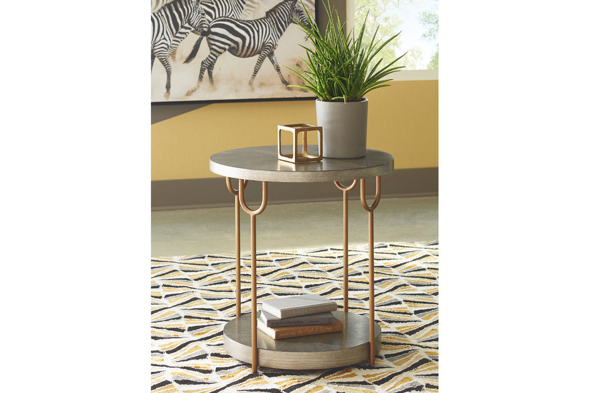 Ranoka Platinum Coffee Table and 2 End Tables