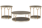 Ranoka Platinum Coffee Table and 2 End Tables