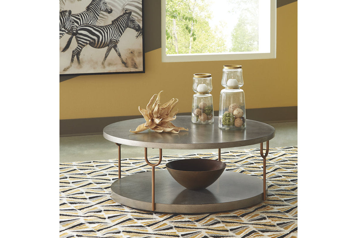 Ranoka Platinum Coffee Table and 2 End Tables