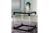 Nallynx Metallic Gray End Table