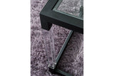 Nallynx Metallic Gray End Table