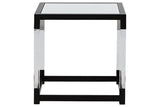 Nallynx Metallic Gray End Table