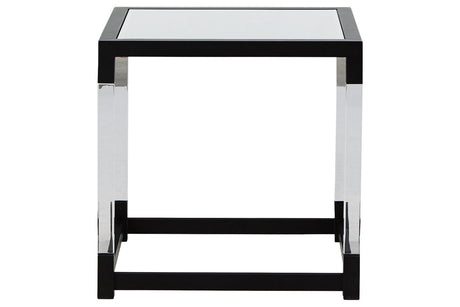 Nallynx Metallic Gray End Table