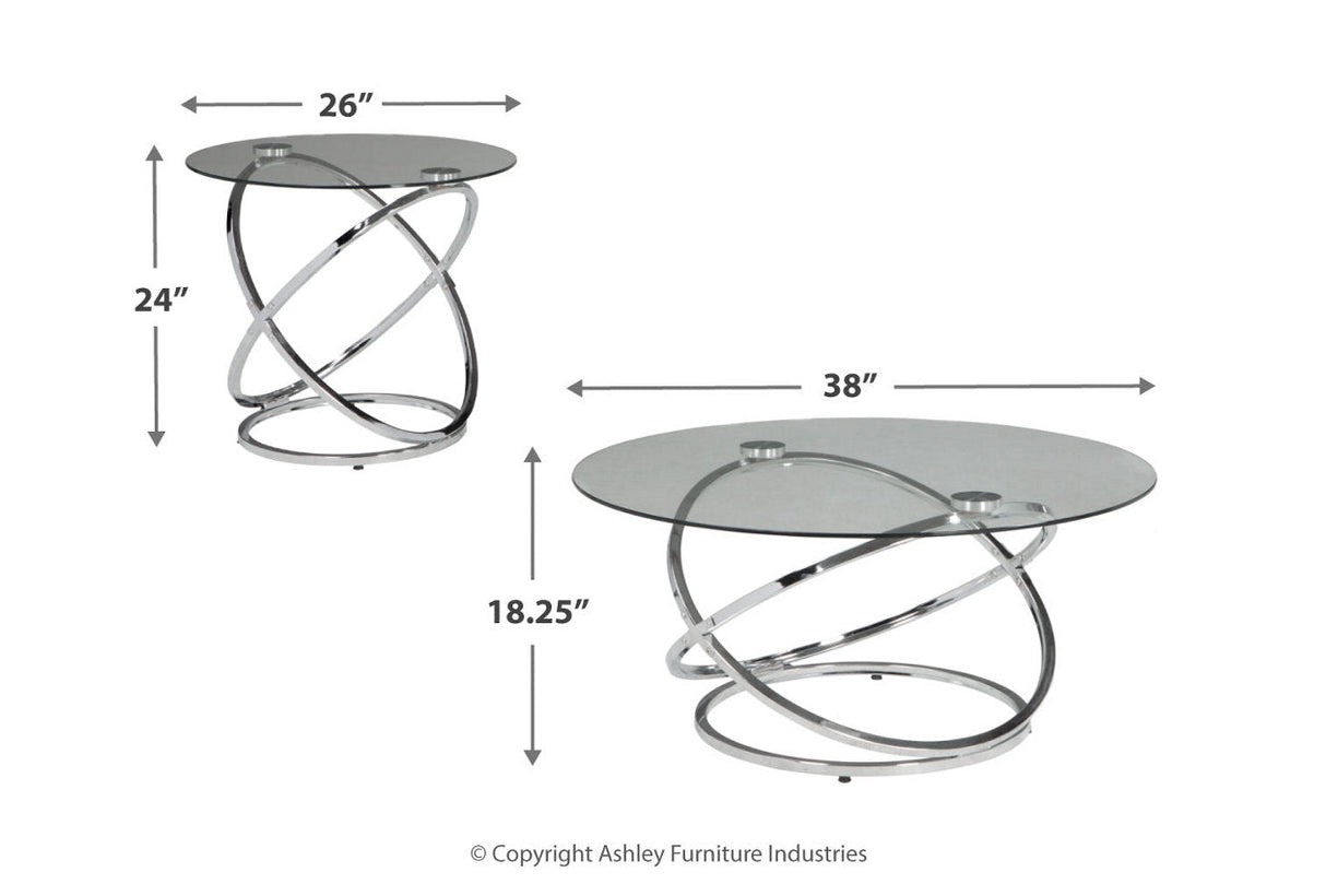 Hollynyx Chrome Finish Table