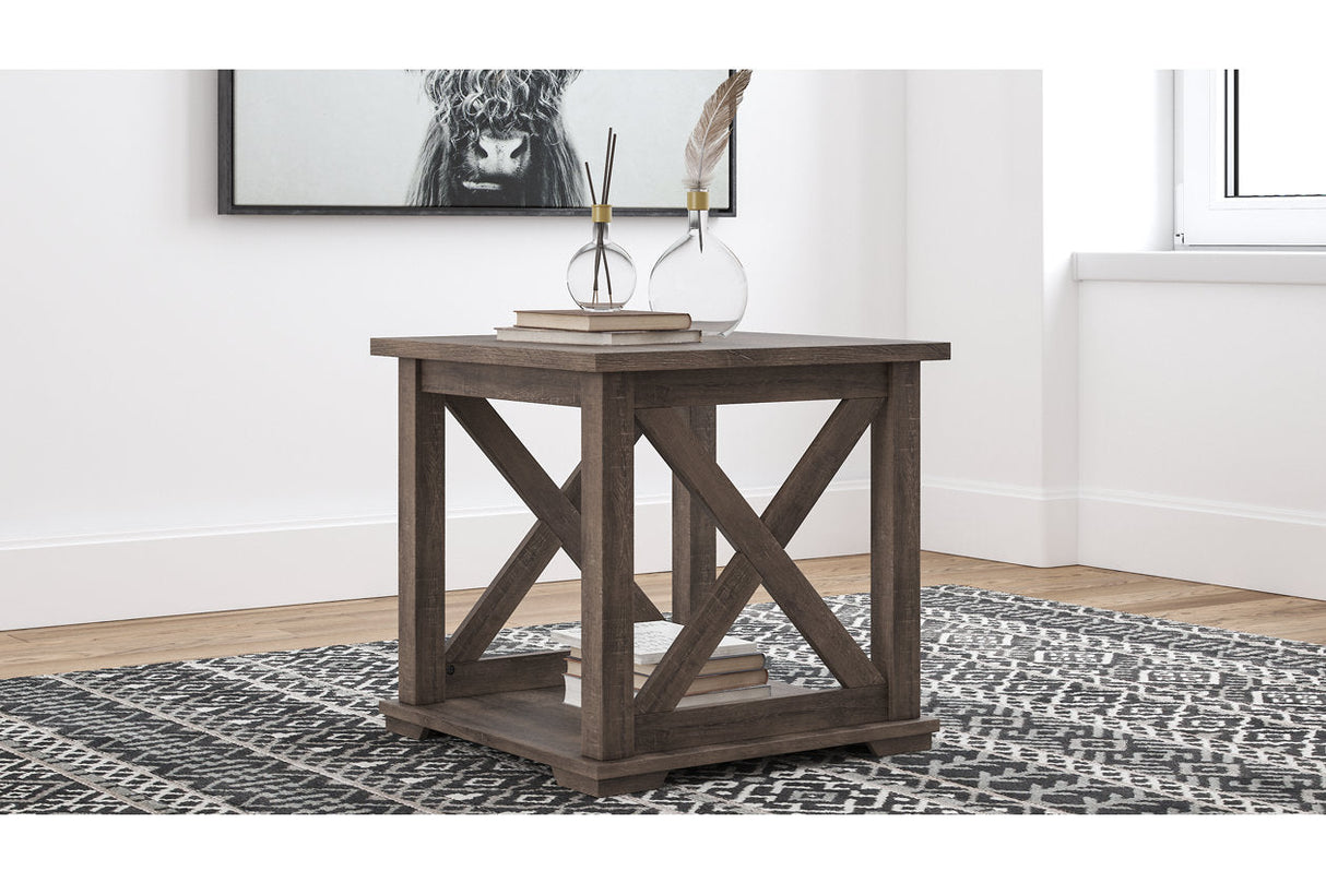 Arlenbry Gray End Table