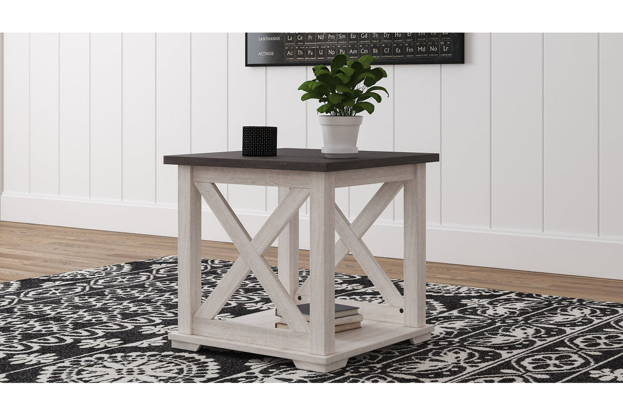 Dorrinson Two-tone End Table