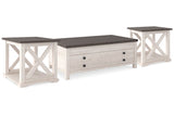 Dorrinson Two-tone Coffee Table and 2 End Tables