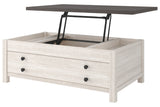 Dorrinson Two-tone Coffee Table with Lift Top