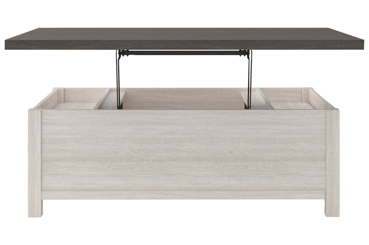 Dorrinson Two-tone Coffee Table with Lift Top