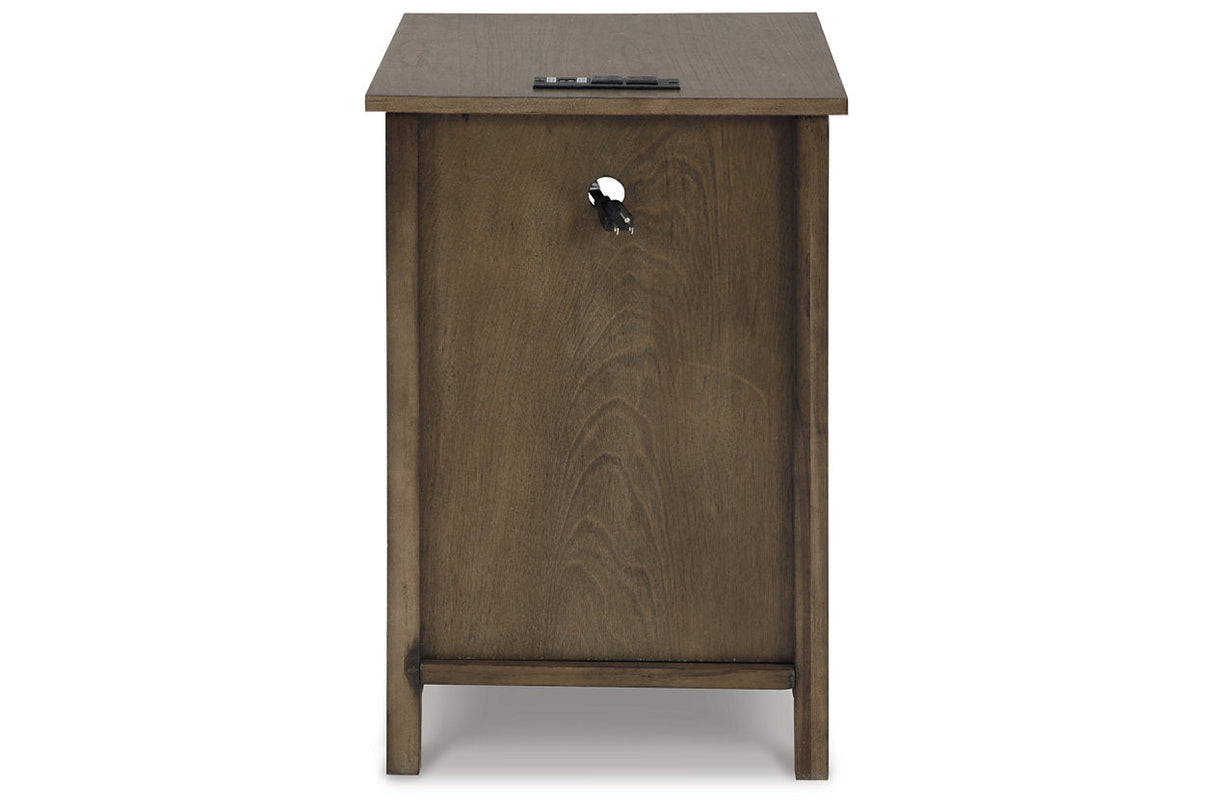 Treytown Grayish Brown Chairside End Table