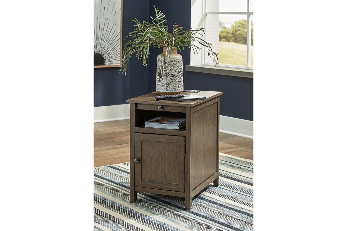 Treytown Grayish Brown Chairside End Table