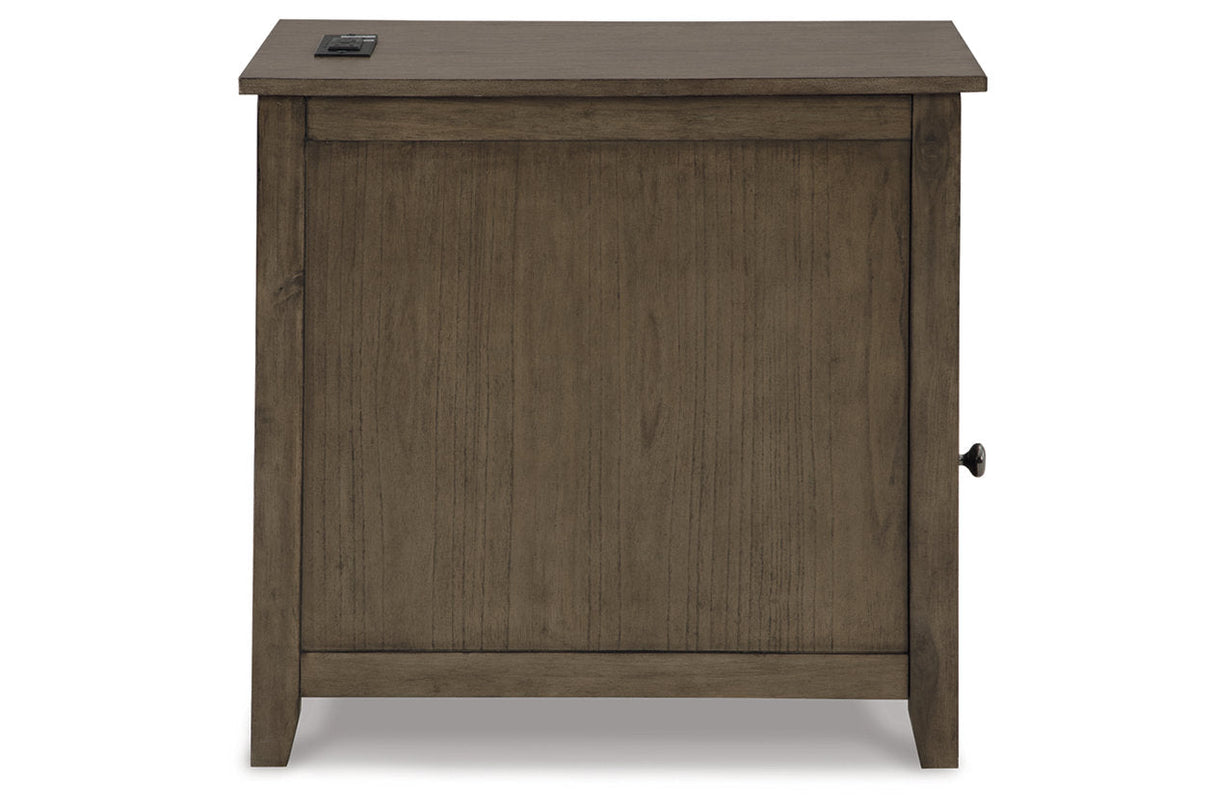 Treytown Grayish Brown Chairside End Table