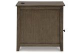 Treytown Grayish Brown Chairside End Table