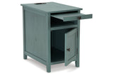 Treytown Teal Chairside End Table by Ashley - Eve Furniture