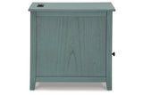 Treytown Teal Chairside End Table by Ashley - Eve Furniture