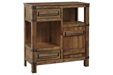 Roybeck Light Brown/Bronze Accent Cabinet