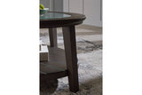 Celamar Dark Brown Coffee Table and 2 End Tables