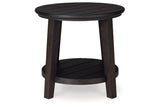 Celamar Dark Brown Coffee Table and 1 End Table