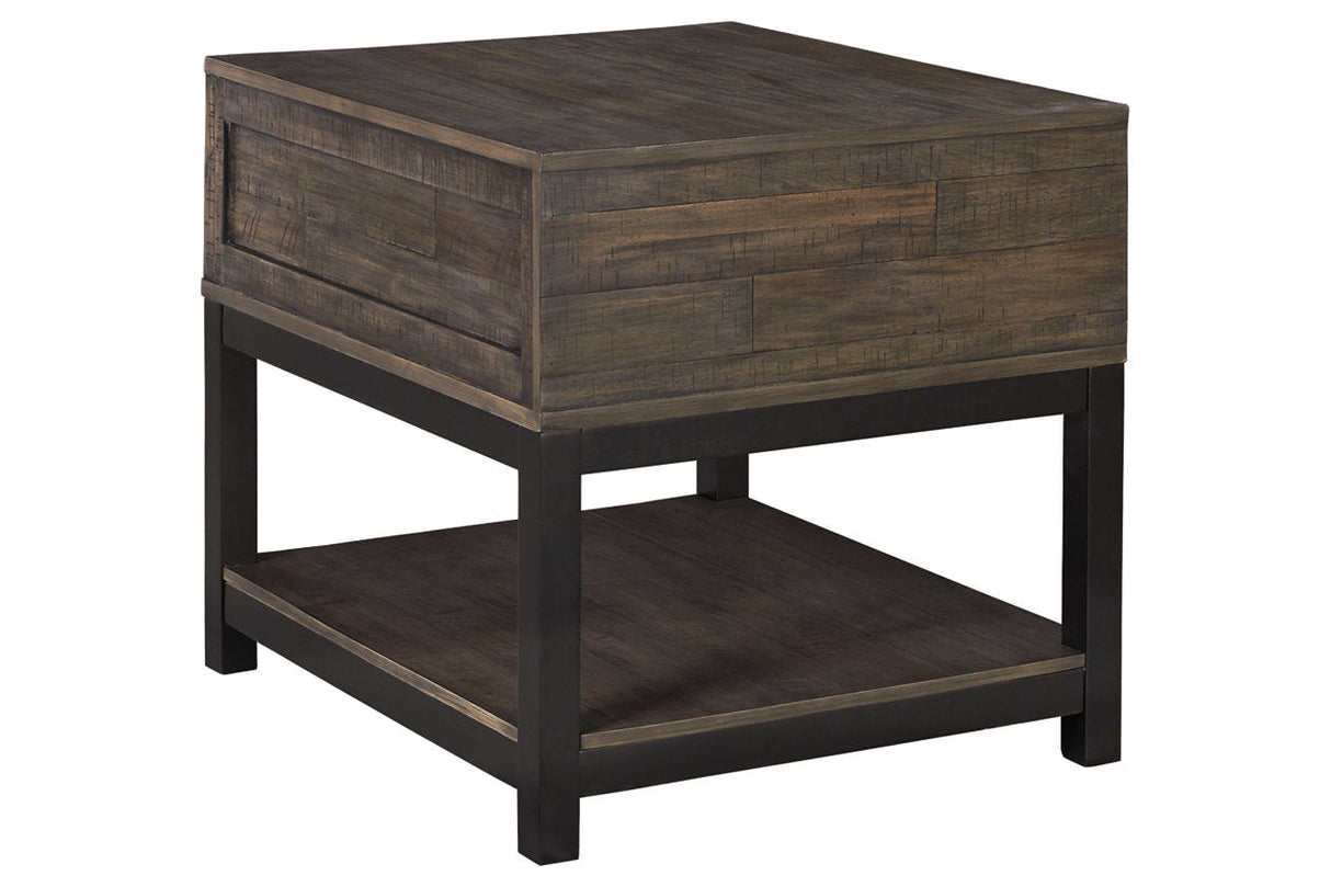 Johurst Grayish Brown End Table