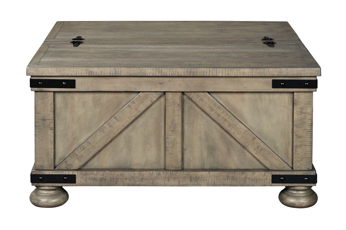 Aldwin Gray Coffee Table With Storage