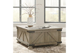 Aldwin Gray Coffee Table With Storage