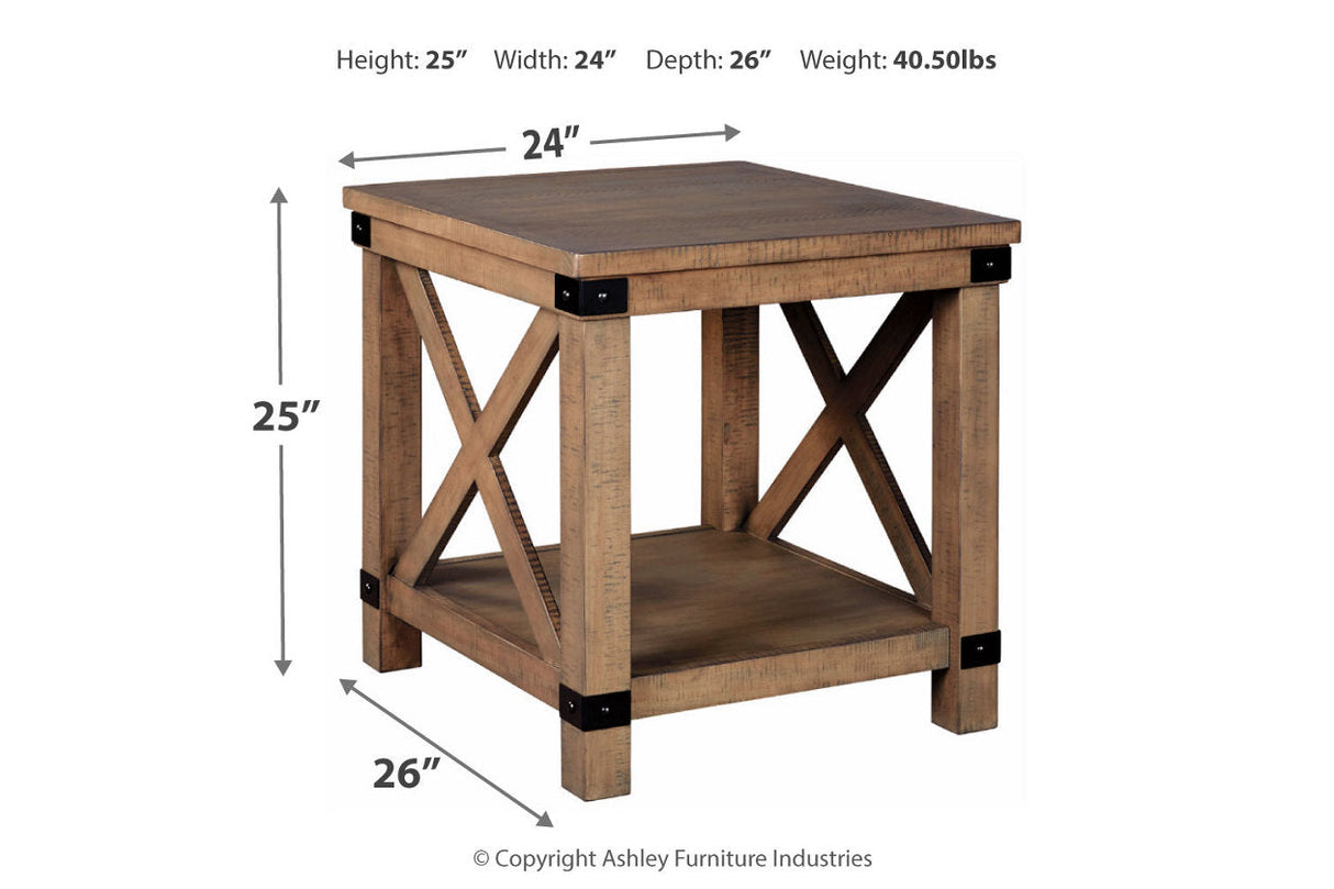 Aldwin Gray End Table