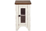 Wystfield White/Brown Chairside End Table