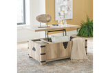 Calaboro Light Brown Lift-Top Coffee Table