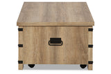 Calaboro Light Brown Lift-Top Coffee Table