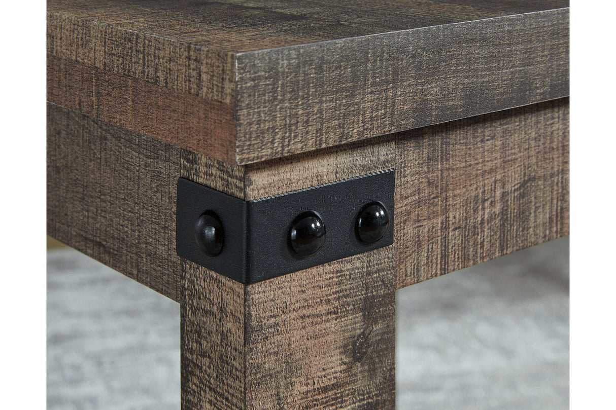 Hollum Rustic Brown End Table