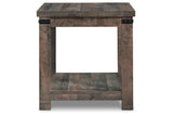 Hollum Rustic Brown End Table