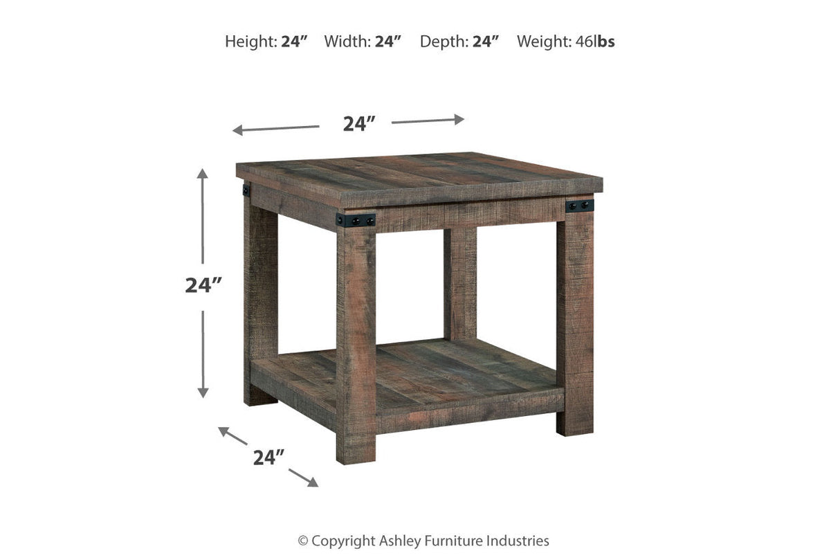 Hollum Rustic Brown Lift-top Coffee Table and 2 End Tables