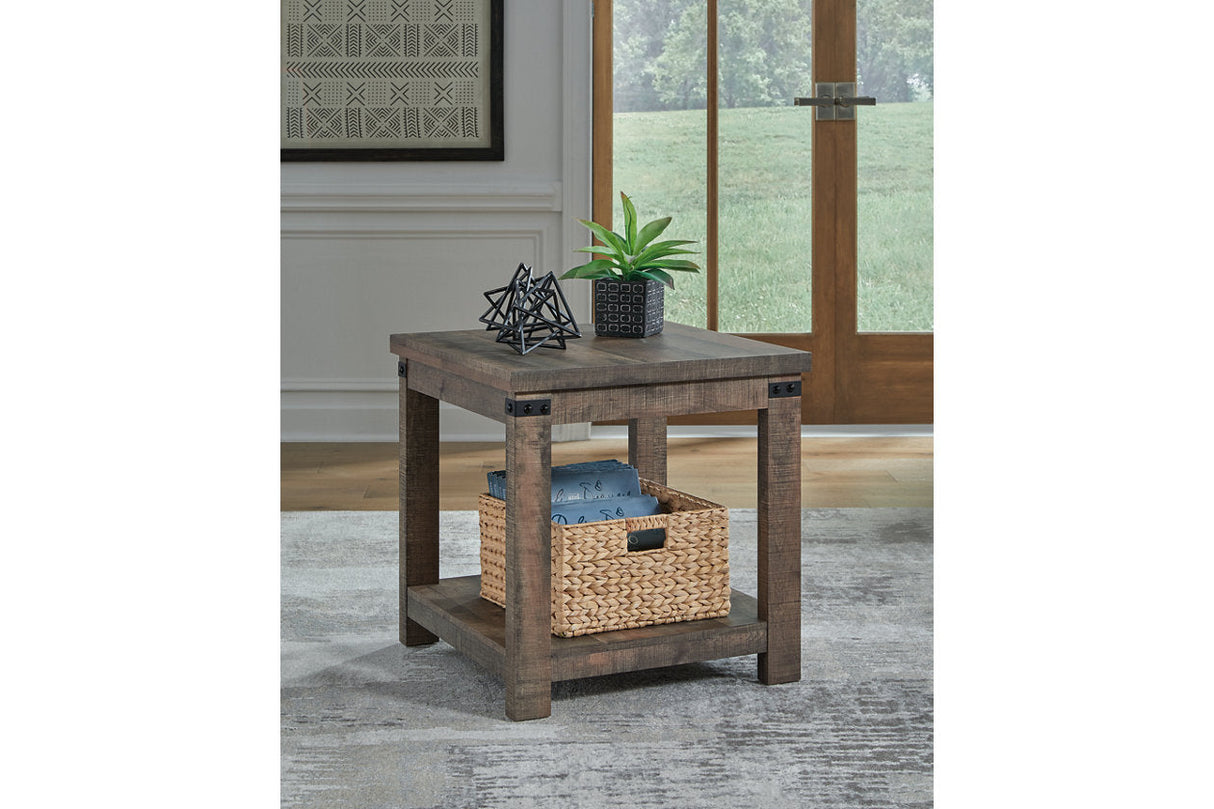 Hollum Rustic Brown Lift-top Coffee Table and 2 End Tables