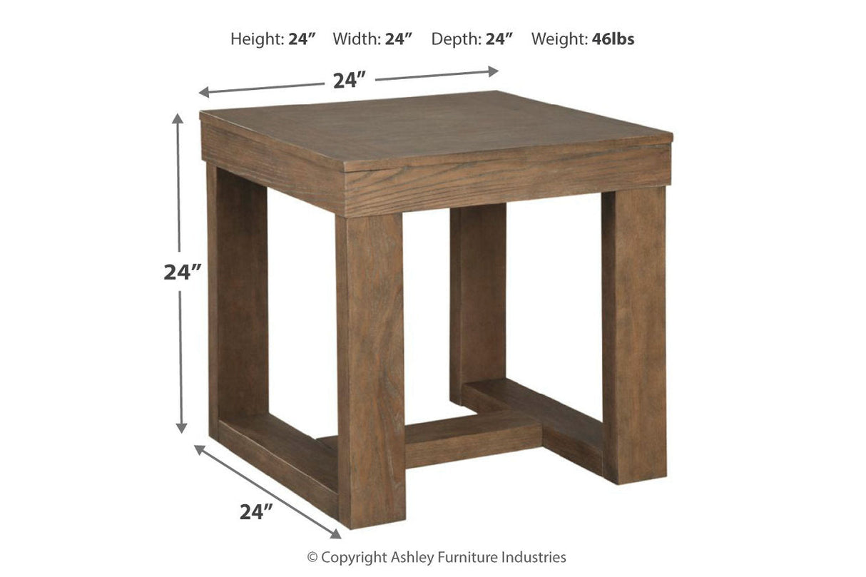 Cariton Gray End Table