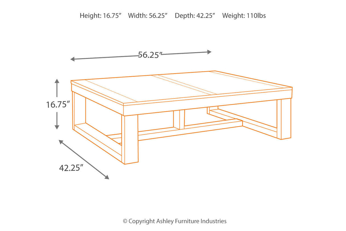 Watson Dark Brown Coffee Table