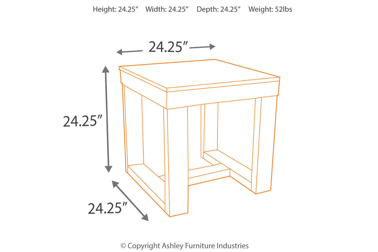 Watson Dark Brown Coffee Table and 2 End Tables