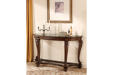 Norcastle Dark Brown Sofa/Console Table