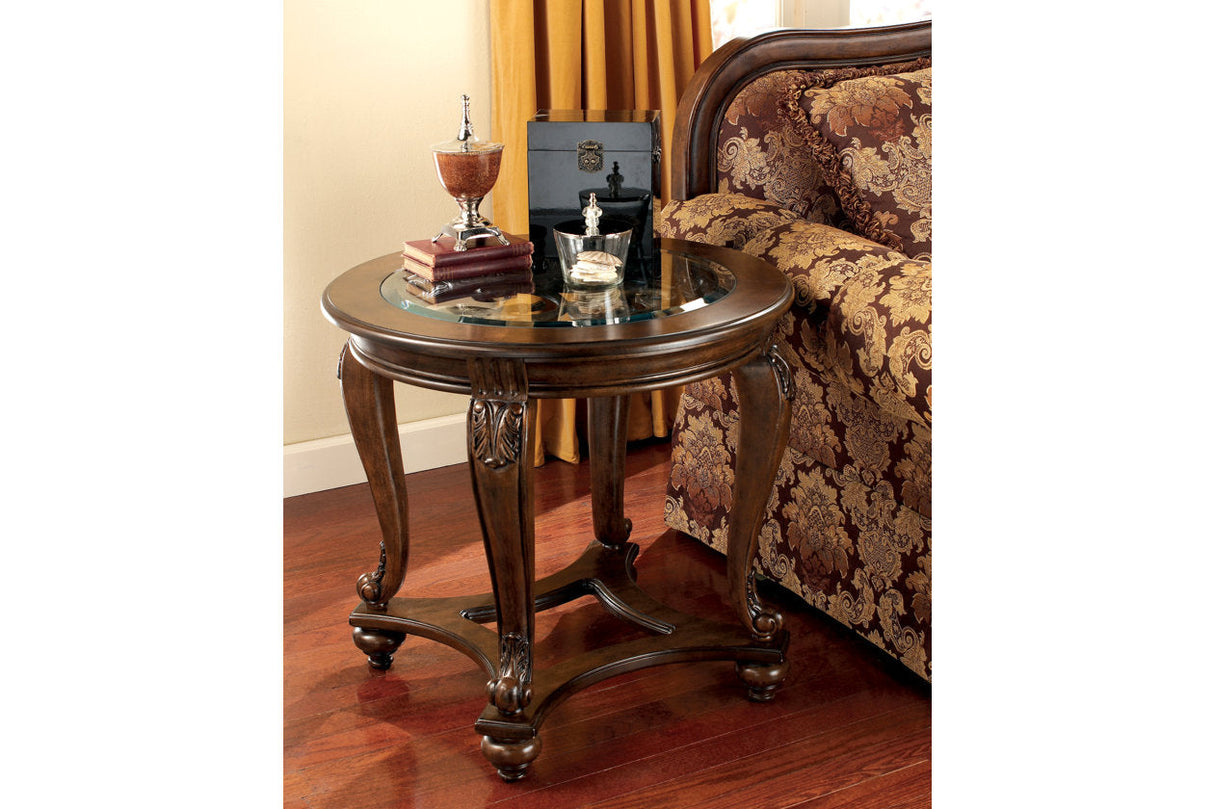 Norcastle Dark Brown Coffee Table and 2 End Tables