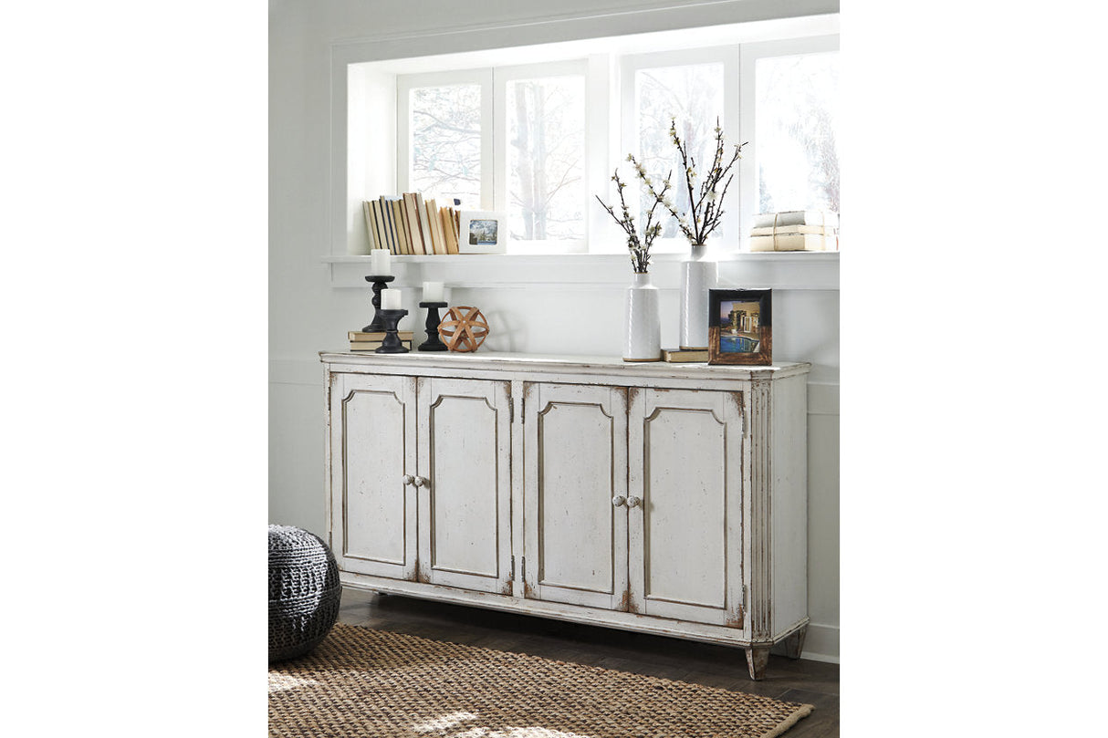 Mirimyn Antique White Accent Cabinet